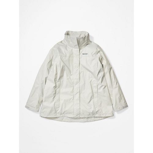 Marmot Rain Jacket White NZ - PreCip Eco Jackets Womens NZ5940621